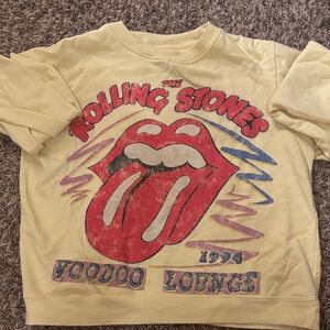 The Rolling Stones Kids Yellow Voodoo Lounge Sweatshirt